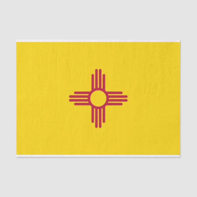 Patriotic tissue paper with flag New Mexico (Front)