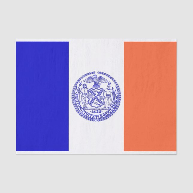 Patriotic tissue paper with flag New York City (Front)