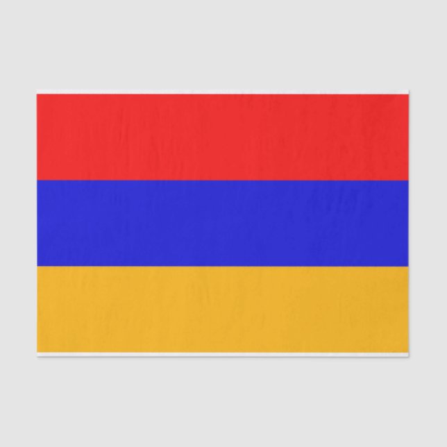 Patriotic tissue paper with flag of Armenia (Front)