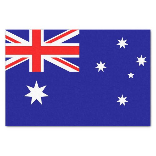 Patriotic tissue paper with flag of Australia