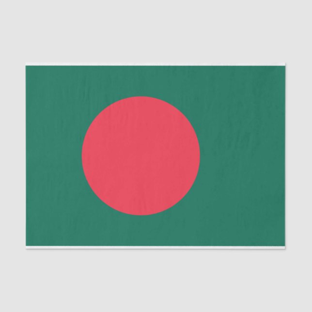 Patriotic tissue paper with flag of Bangladesh (Front)