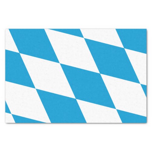 Patriotic tissue paper with flag of Bavaria