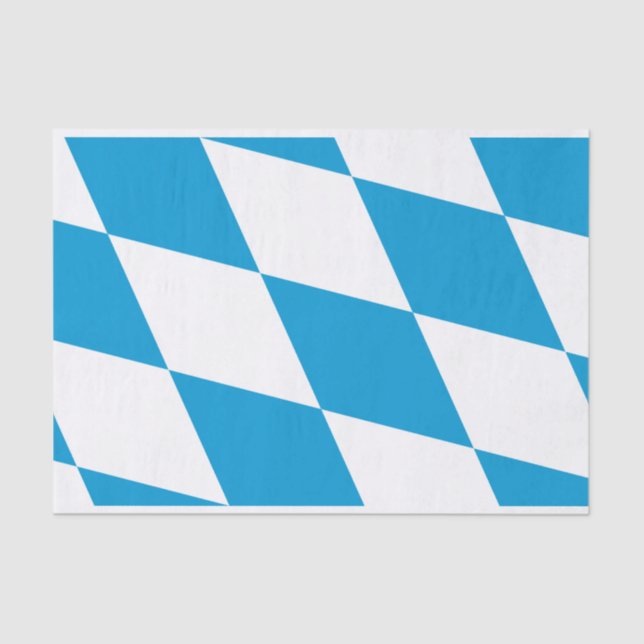 Patriotic tissue paper with flag of Bavaria (Front)