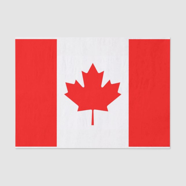 Patriotic tissue paper with flag of Canada (Front)