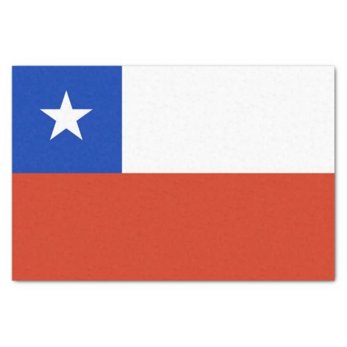 Patriotic tissue paper with flag of Chile