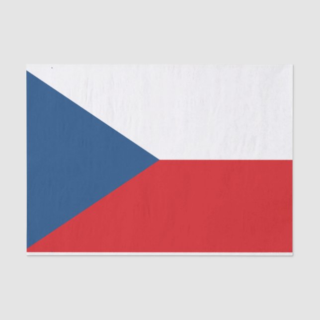 Patriotic tissue paper with flag of Czechia (Front)