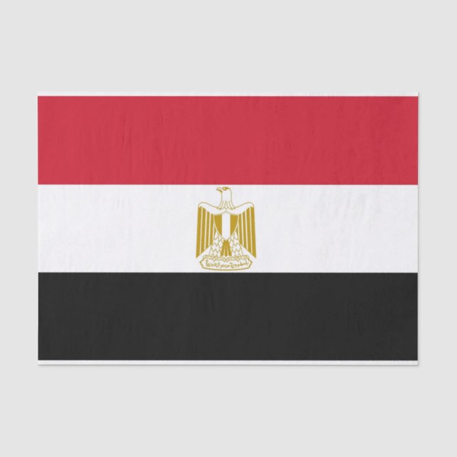 Patriotic tissue paper with flag of Egypt (Front)