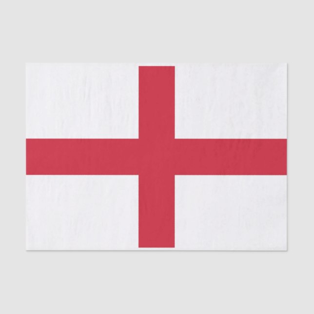 Patriotic tissue paper with flag of England (Front)