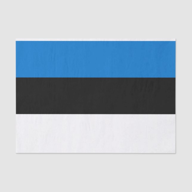 Patriotic tissue paper with flag of Estonia (Front)