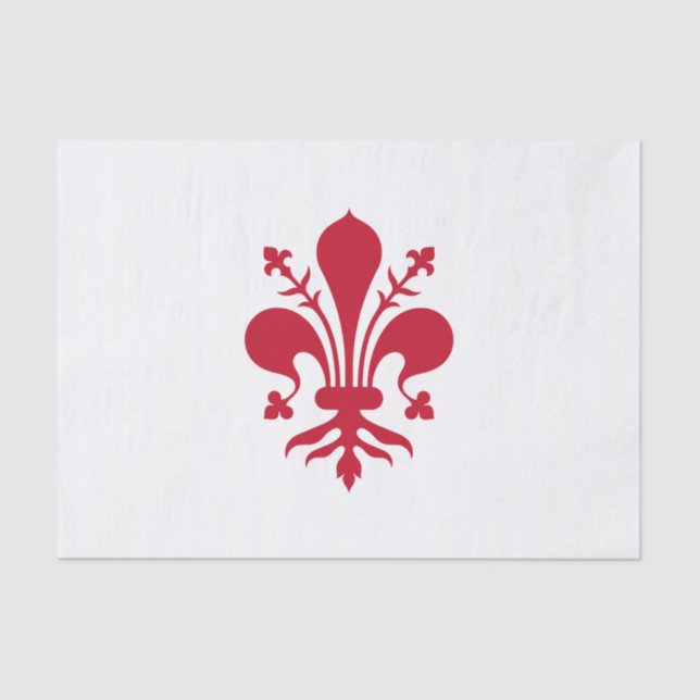 Patriotic tissue paper with flag of Florence (Front)