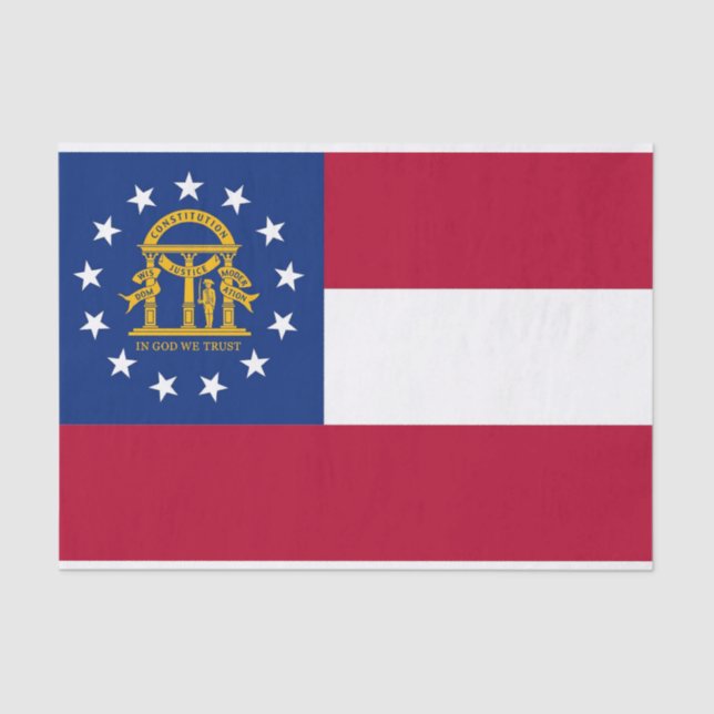 Patriotic tissue paper with flag of Georgia (Front)