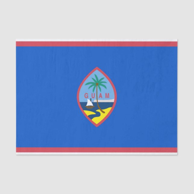 Patriotic tissue paper with flag of Guam (Front)