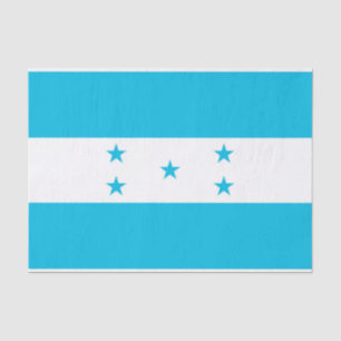 Patriotic tissue paper with flag of Honduras