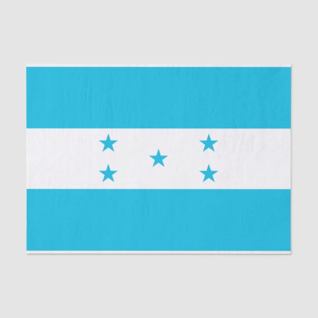 Patriotic tissue paper with flag of Honduras (Front)