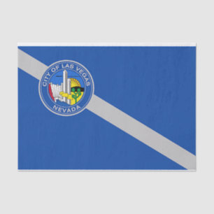 Patriotic tissue paper with flag of Las Vegas, USA