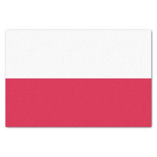 Patriotic tissue paper with flag of Poland