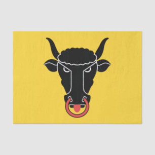 Patriotic tissue paper with flag of Uri canton