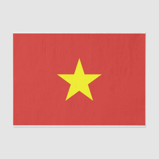 Patriotic tissue paper with flag of Vietnam (Front)
