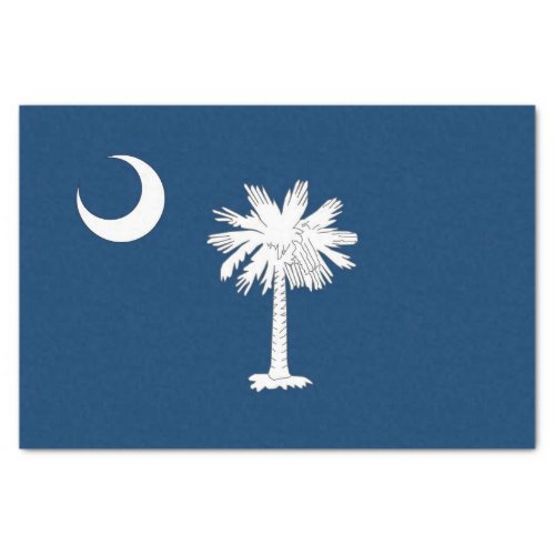 Patriotic tissue paper with flag South Carolina