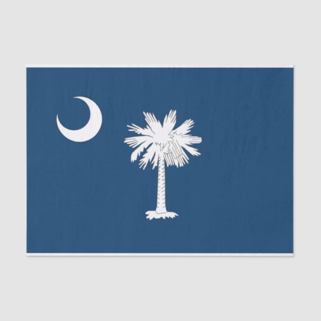 Patriotic tissue paper with flag South Carolina (Front)