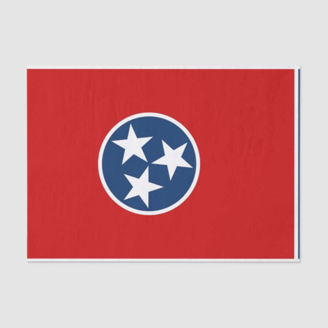 Patriotic tissue paper with flag Tennessee (Front)