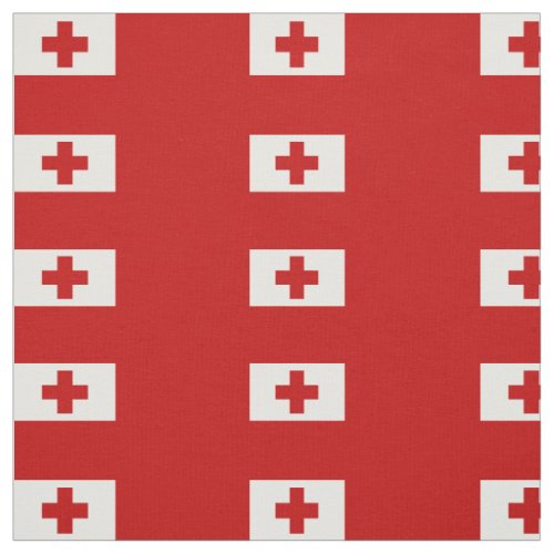 Patriotic Tonga Flag Fabric