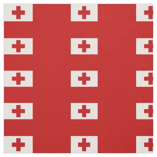 Patriotic Tonga Flag Fabric