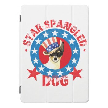 Patriotic Toy Fox Terrier Ipad Pro Cover by DogsInk at Zazzle