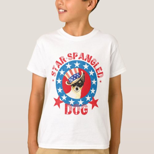 Patriotic Toy Fox Terrier T_Shirt