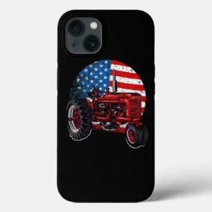 Patriotic Tractor American Flag Shirt Tractor Farm iPhone 13 Case