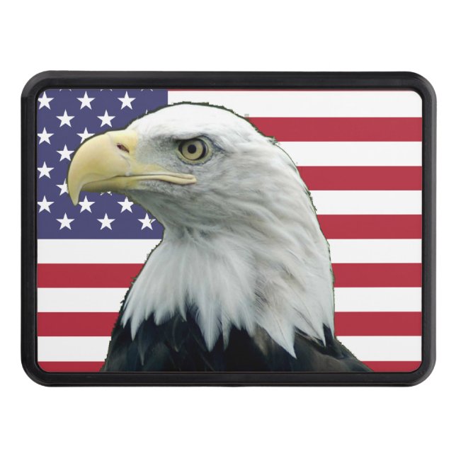 Patriotic Trailer Hitch Cover (Front)