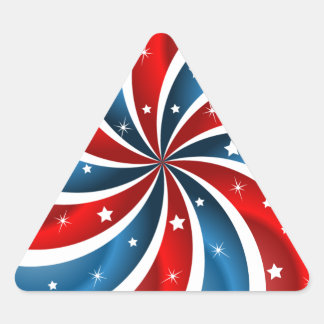 Patriotic Triangle Sticker