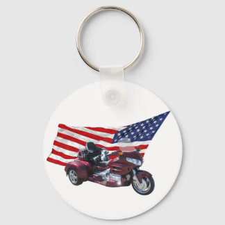 Patriotic Trike Keychain