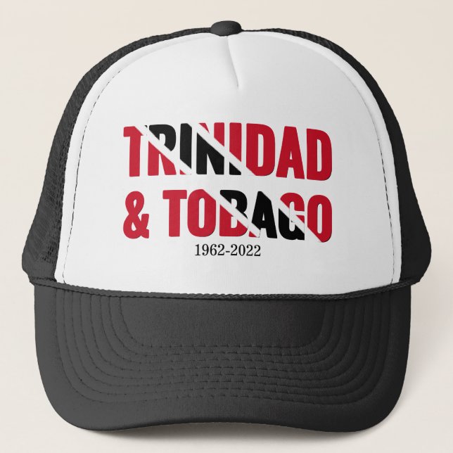 Patriotic TRINIDAD 60th Independence Trucker Hat (Front)