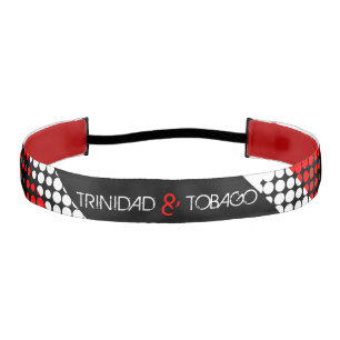 Patriotic Trinidad and Tobago Dot Pattern Flag Athletic Headband