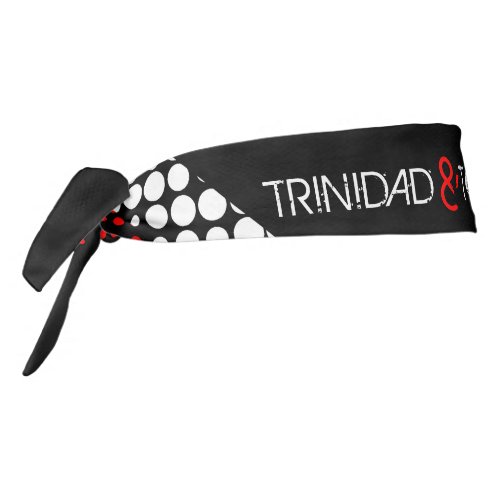 Patriotic Trinidad and Tobago Dot Pattern Flag Tie Headband