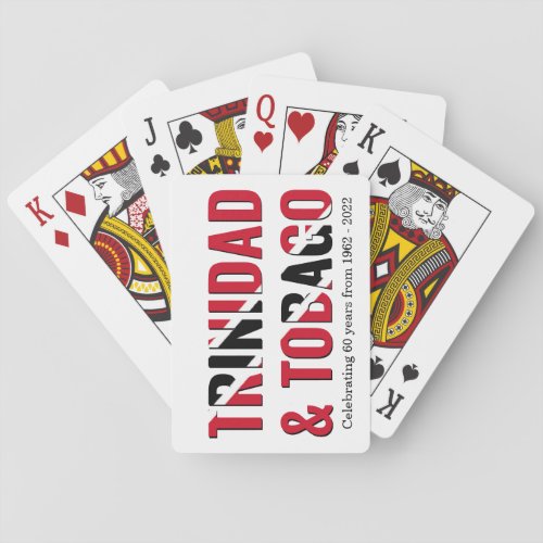 Patriotic TRINIDAD Independence Poker Cards