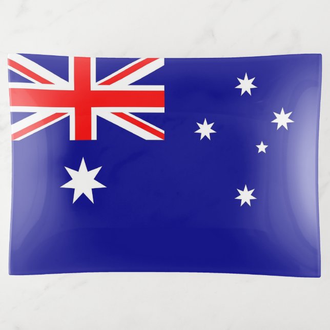 Patriotic trinket tray with flag of Australia (Front)