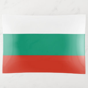 Patriotic trinket tray with flag of Bulgaria