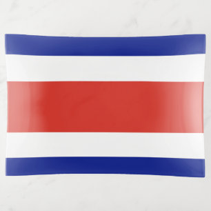 Patriotic trinket tray with flag of Costa Rica