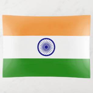 Patriotic trinket tray with flag of India
