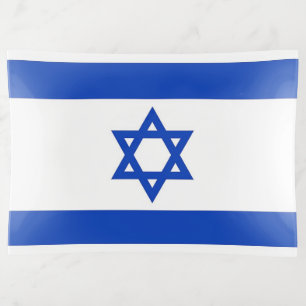 Patriotic trinket tray with flag of Israel
