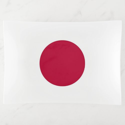 Patriotic trinket tray with flag of Japan