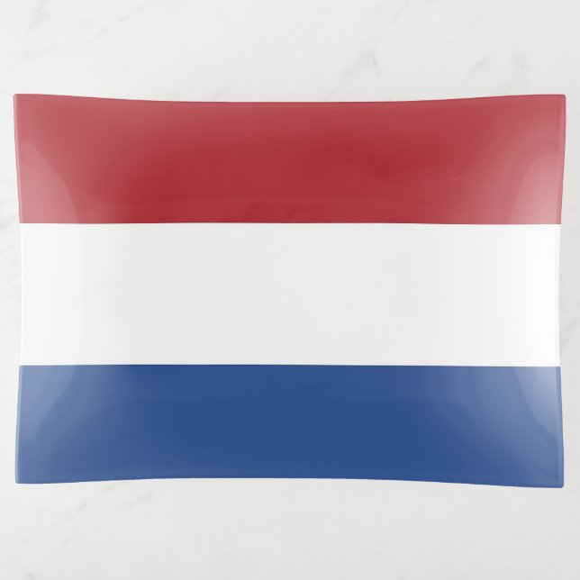 Patriotic trinket tray with flag of Netherlands (Front)