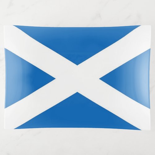 Patriotic trinket tray with flag of Scotland