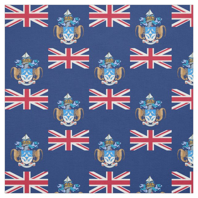 Patriotic Tristan da Cunha Flag Fabric (Swatch)