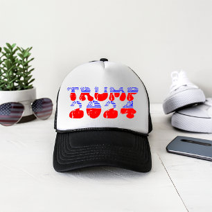 Patriotic Trump 2024 Retro Vintage Trucker Hat