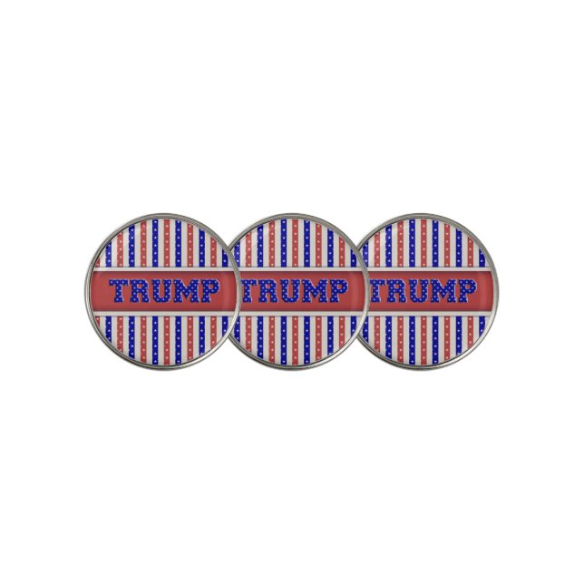 Patriotic Trump Golf Ball Markers (3 Up)