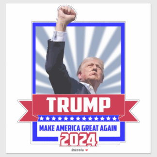 Patriotic Trump -Make America Great Again 2024 Sticker