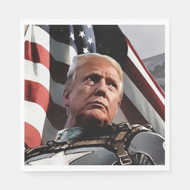 Patriotic Trump Napkins (Front)